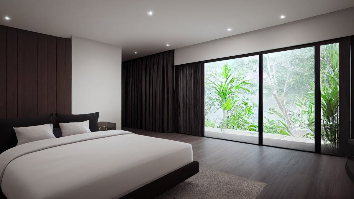 rideau foncé pour chambre