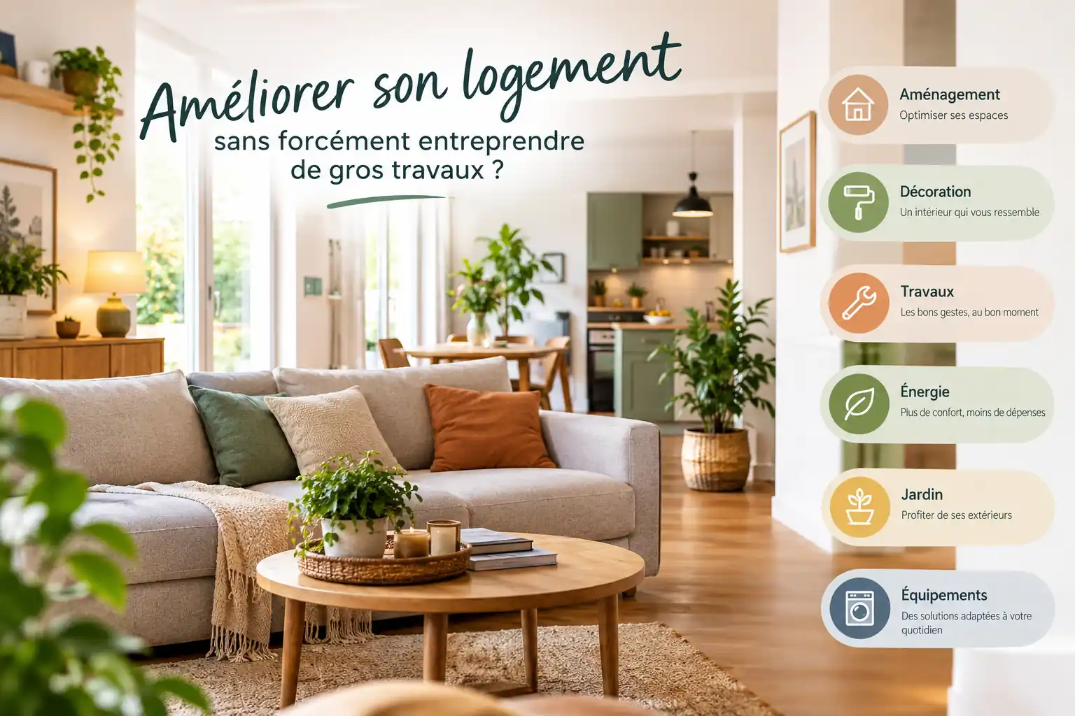Comment améliorer son logement sans forcément entreprendre de gros travaux ?