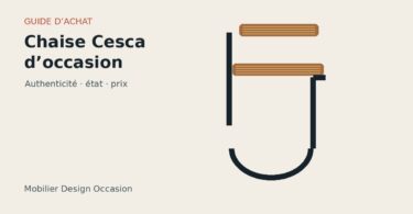 Visuel explicatif : comment vérifier l’authenticité, l’état et le prix d’une chaise Cesca d’occasion