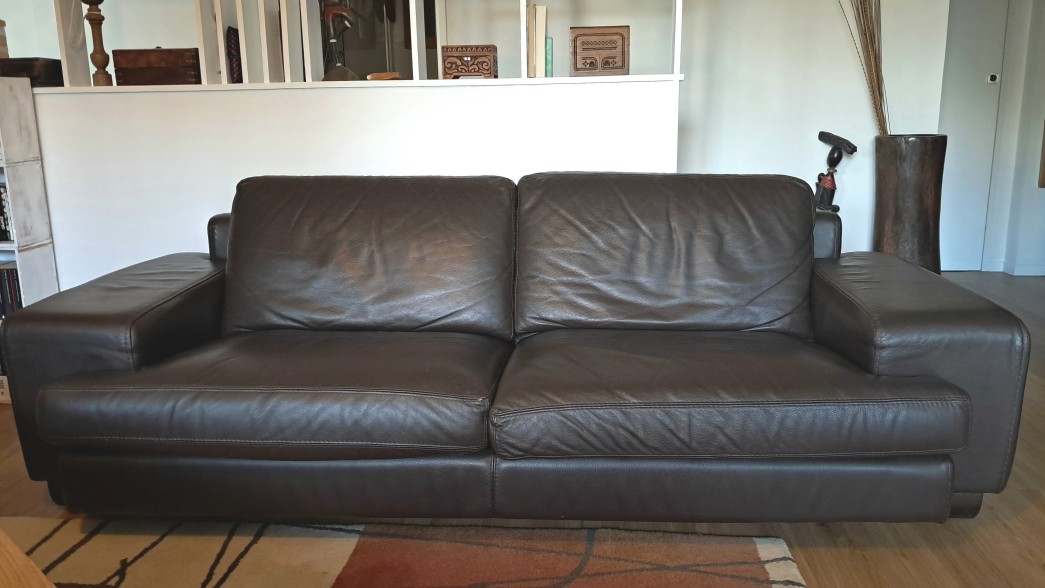 3 place cuir,ROCHE BOBOIS,Doria