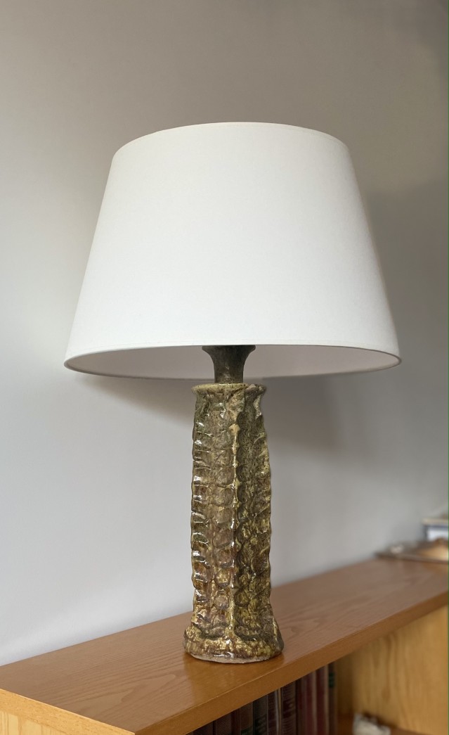 Moroccan Tamegroute Ceramic Lamp