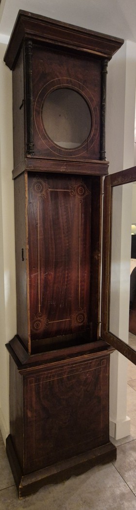 Rare caisse droite 2 vitrines horloge