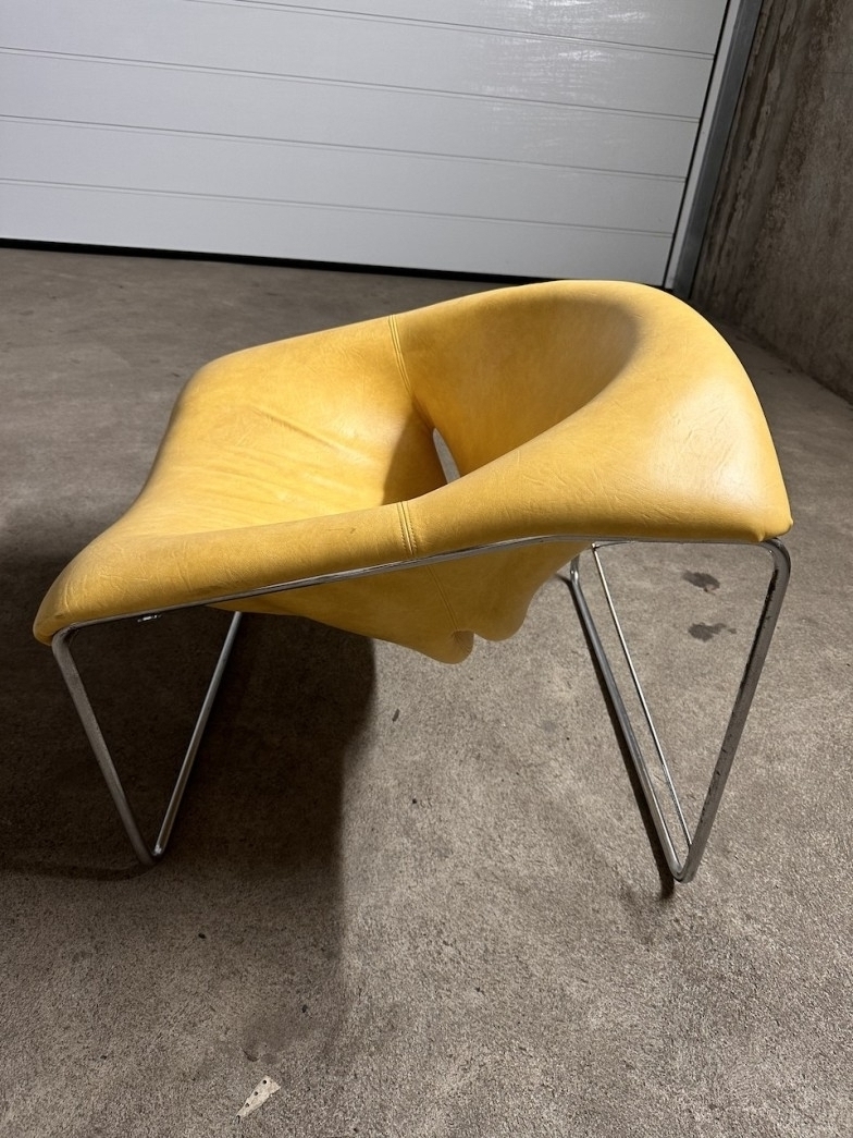 vintage cubique jaune,Olivier Mourgue