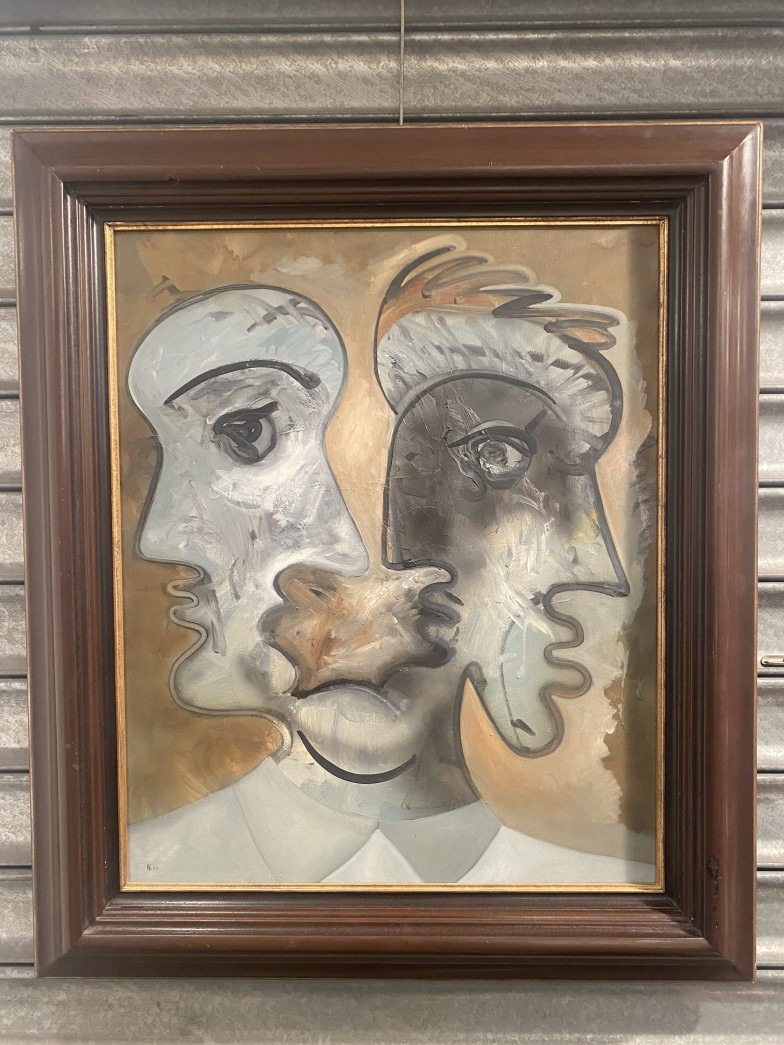 Alain Rothstein - Double Visage - Huile sur toile