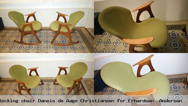 1 2 fauteuil rocking chair danois de aage christiansen for erhardsen andersen