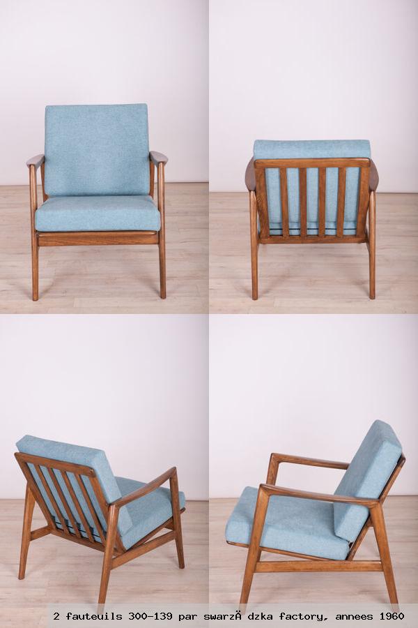 2 fauteuils 300 139 par swarz dzka factory annees 1960