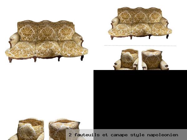 2 fauteuils et canape style napoleonien