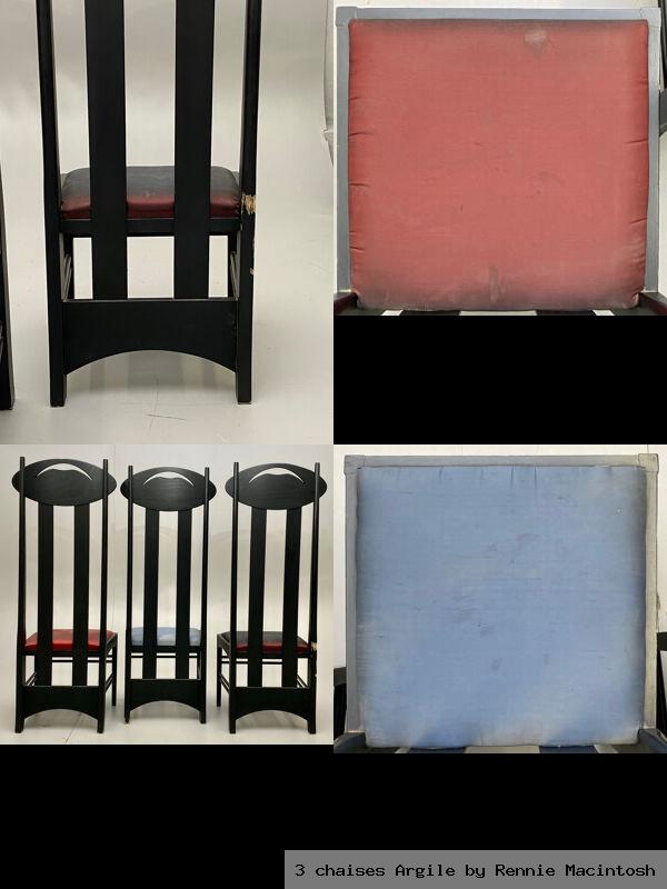 3 chaises argile by rennie macintosh