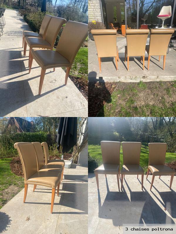 3 chaises poltrona