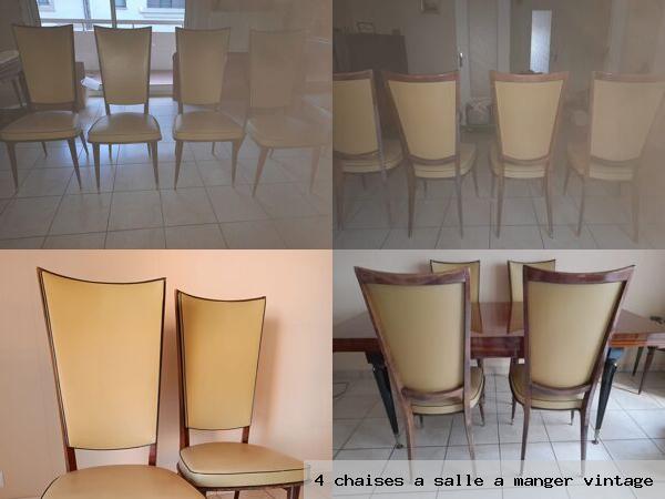 4 chaises salle manger vintage