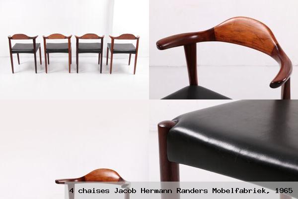 4 chaises jacob hermann randers mobelfabriek 1965