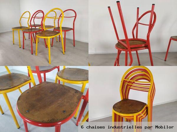 6 chaises industrielles par mobilor