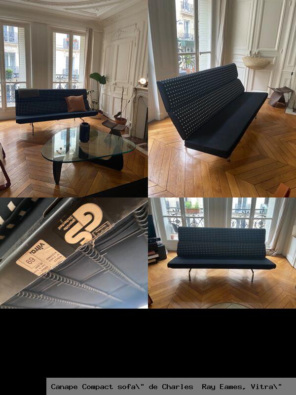 Canape compact sofa de charles ray eames vitra 