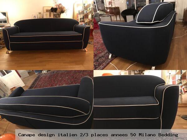 Canape design italien 2 3 places annees 50 milano bedding