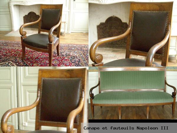Canape et fauteuils napoleon iii