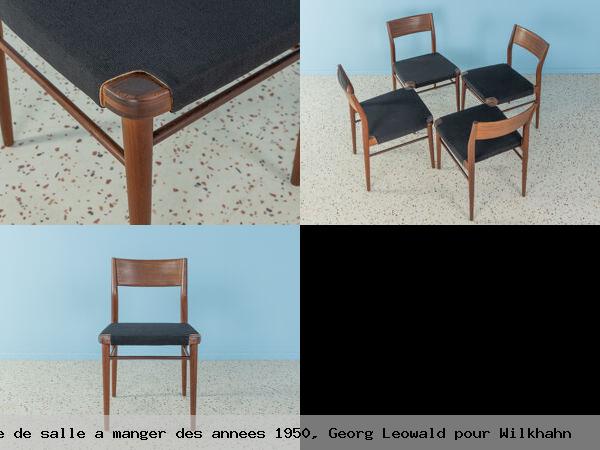 Chaise de salle a manger des annees 1950 georg leowald pour wilkhahn