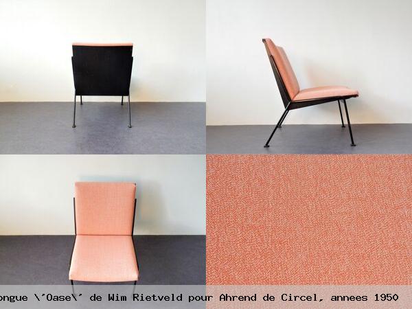 Chaise longue oase wim rietveld pour ahrend circel annees 1950