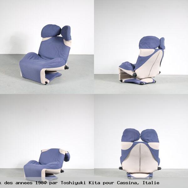 Chaise originale wink des annees 1980 par toshiyuki kita pour cassina italie