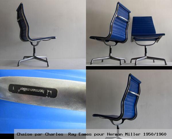 Chaise par charles ray eames pour herman miller 1950 1960