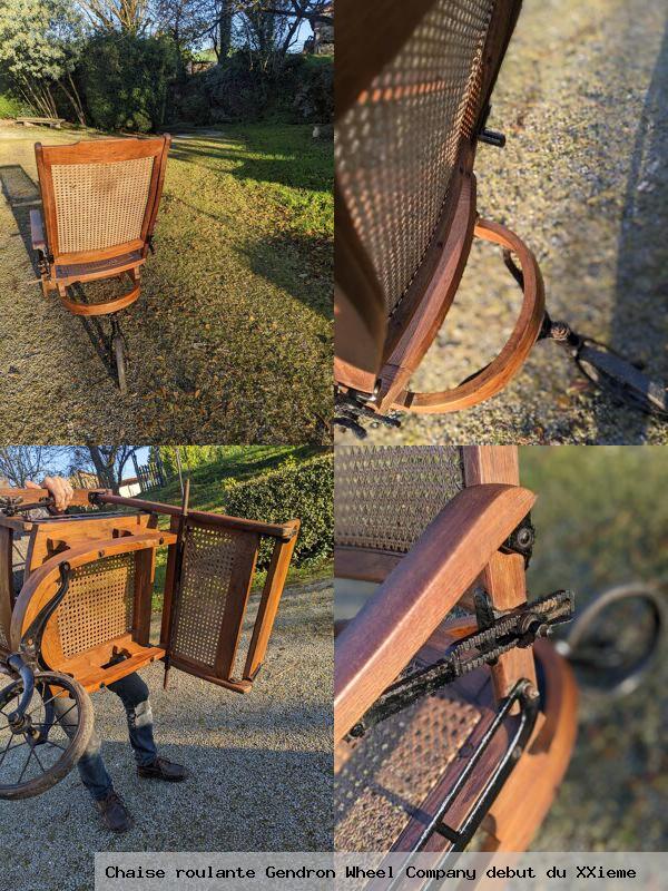 Chaise roulante gendron wheel company debut du xxieme