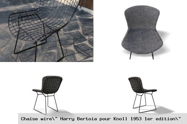 Chaise wire harry bertoia pour knoll 1953 1er edition 