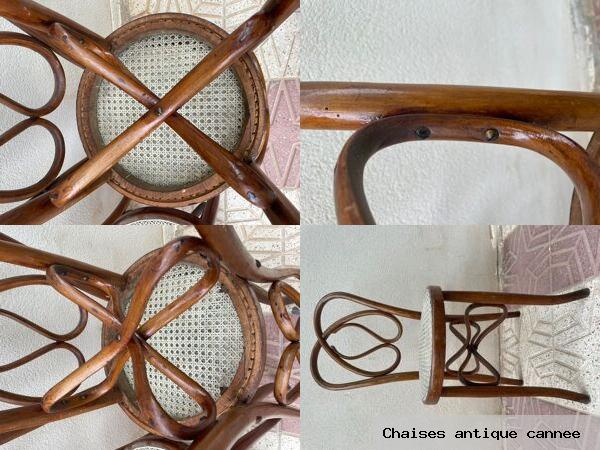 Chaises antique cannee