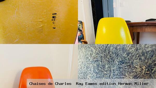 Chaises de charles ray eames edition herman miller