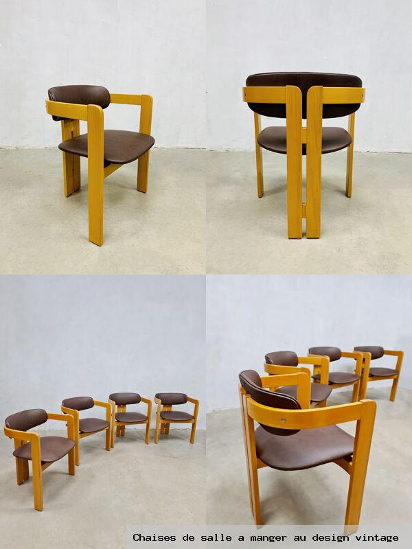 Chaises de salle a manger au design vintage