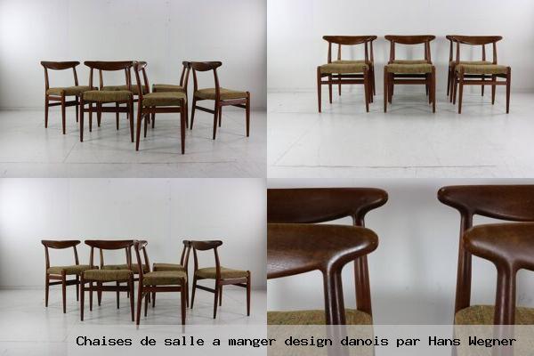 Chaises de salle a manger design danois par hans wegner