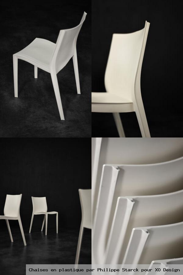 Chaises en plastique par philippe starck pour xo design