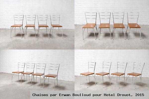 Chaises par erwan boulloud pour hotel drouot 2015
