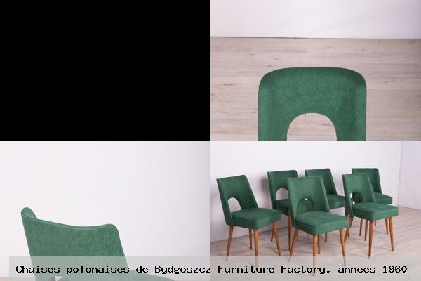 Chaises polonaises de bydgoszcz furniture factory annees 1960