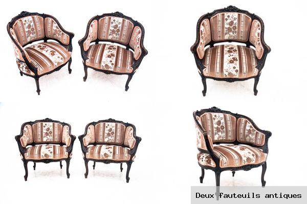 Deux fauteuils antiques