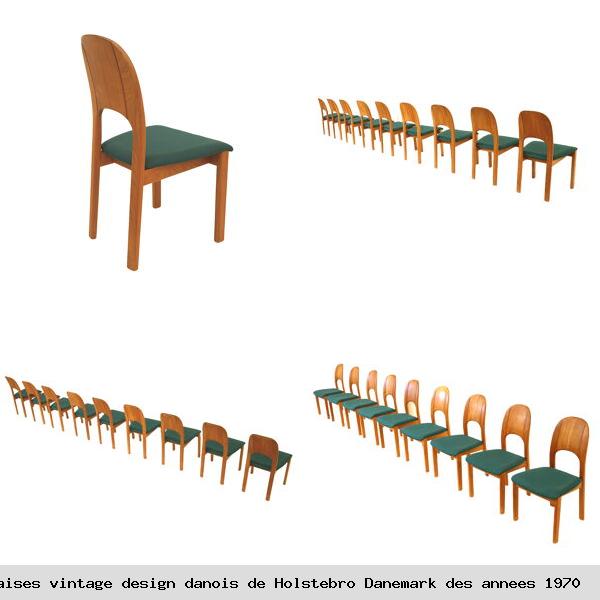 Ensemble 9 chaises vintage design danois holstebro danemark des annees 1970