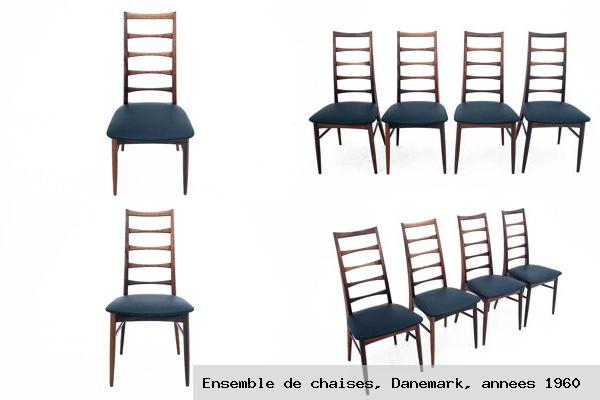 Ensemble de chaises danemark annees 1960