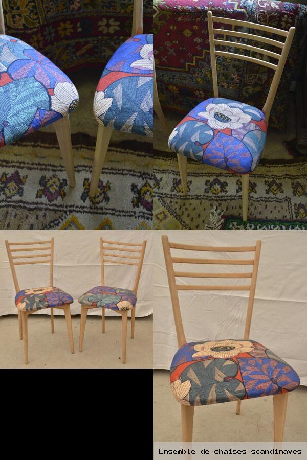 Ensemble de chaises scandinaves
