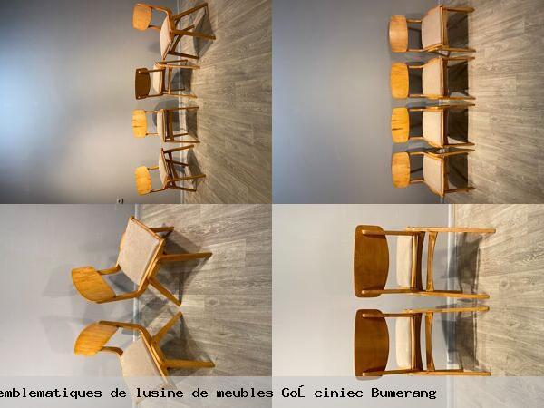 Ensemble des chaises emblematiques lusine meubles go ciniec bumerang