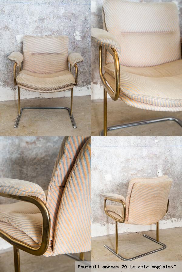 Fauteuil annees 70 le chic anglais 