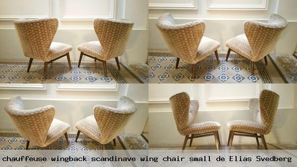 Fauteuil danois chauffeuse wingback scandinave wing chair small de elias svedberg