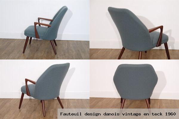 Fauteuil design danois vintage en teck 1960