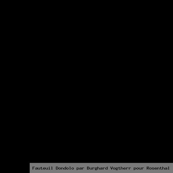 Fauteuil dondolo par burghard vogtherr pour rosenthal