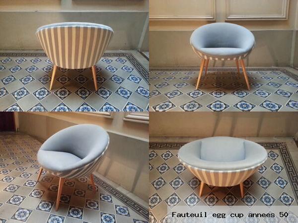 Fauteuil egg cup annees 50
