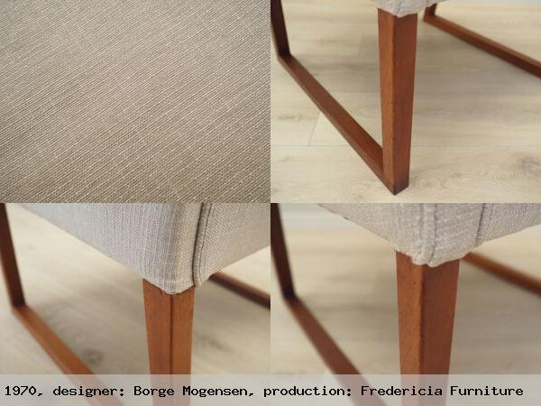 Fauteuil en teck design danois annees 1970 designer borge mogensen production fredericia furniture
