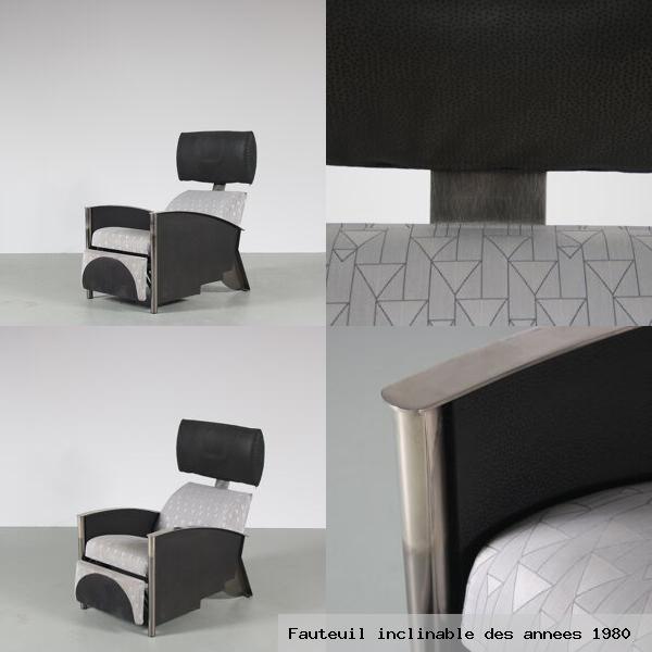 Fauteuil inclinable des annees 1980