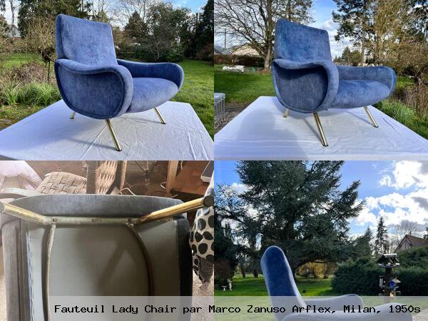 Fauteuil lady chair par marco zanuso arflex milan 1950s
