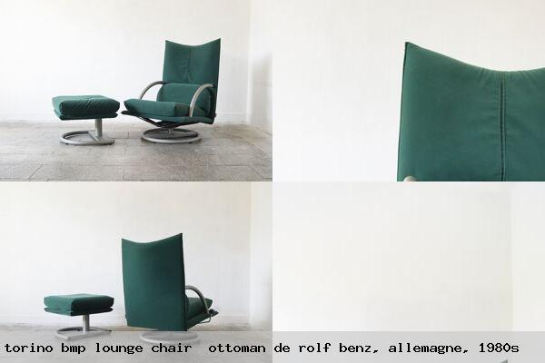 Fauteuil modele 418 torino bmp lounge chair ottoman de rolf benz allemagne 1980s