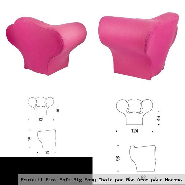 Fauteuil pink soft big easy chair par ron arad pour moroso