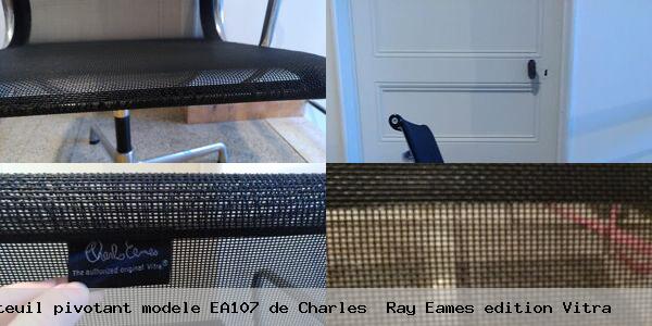 Fauteuil pivotant modele ea107 de charles ray eames edition vitra