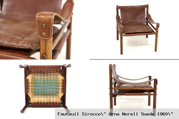 Fauteuil sirocco arne norell suede 1960 