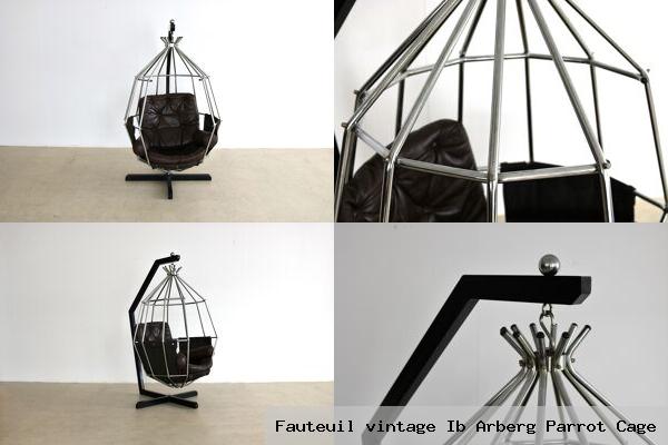 Fauteuil vintage ib arberg parrot cage